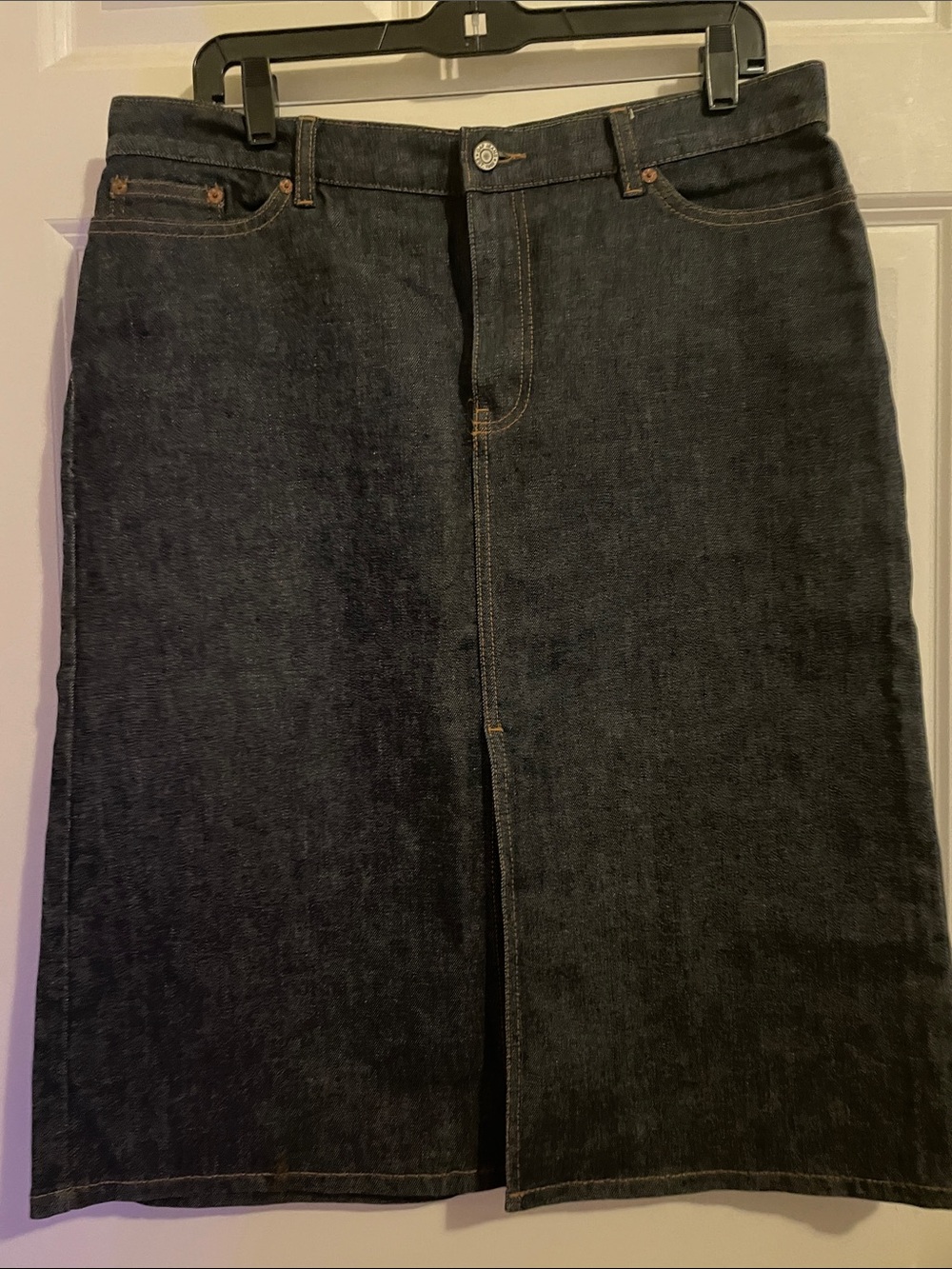 GAP Dark Wash Denim Midi Skirt